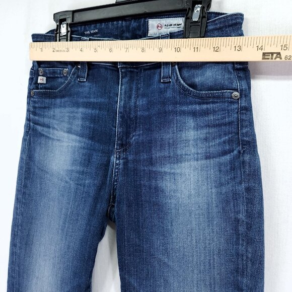 Ag Adriano Goldschmied Jeans Womens Size 26R The Mari High-Rise Straight Denim - Picture 3 of 13